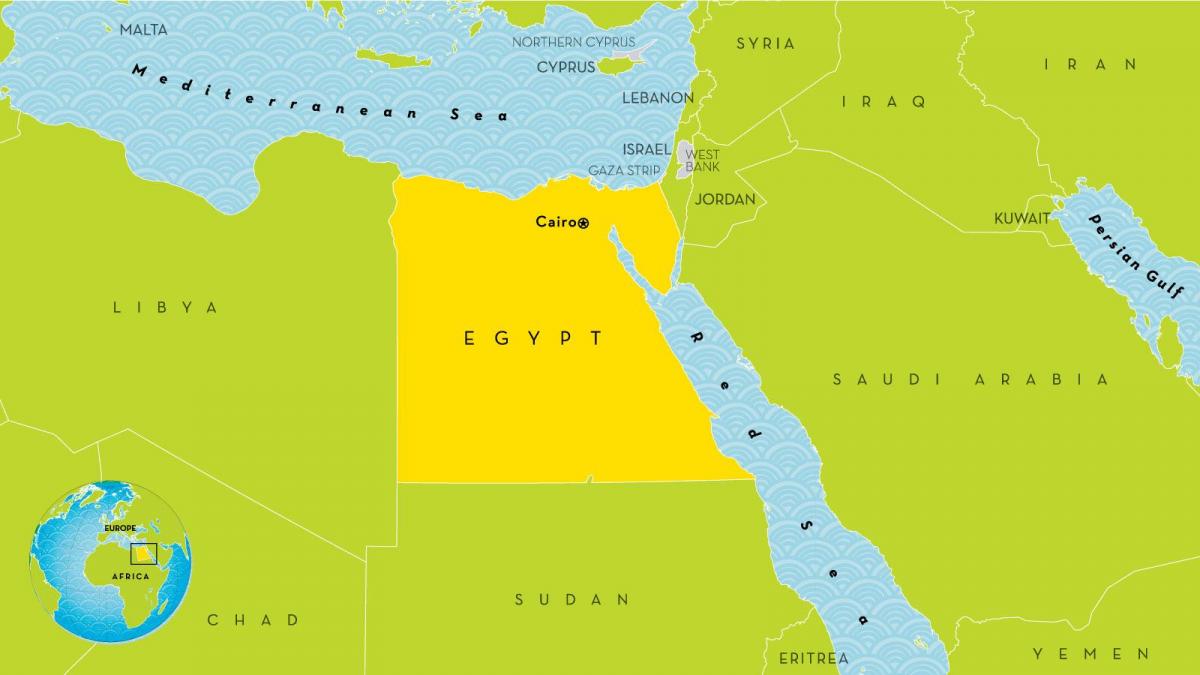 главниот град на египет мапа