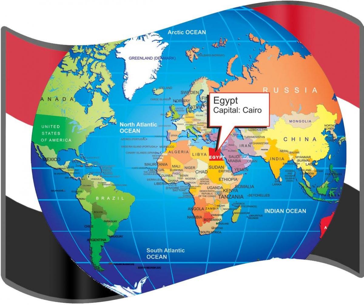 каиро локација на мапата на светот