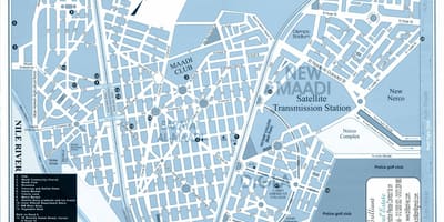 Карта на maadi каиро